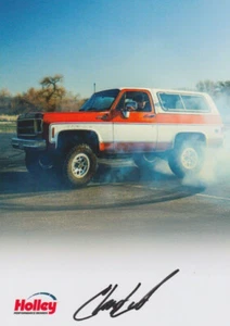 2024 Zac Mertens signed Holley Burnout Wars GMC Jimmy SEMA Show B/B Promo Card - Picture 1 of 1