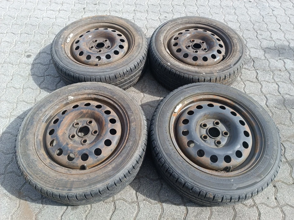 Original Seat VW Sharan 7M Satz Sommerräder Stahlfelge 16" Zoll 7M3601027E - Bild 1 von 4