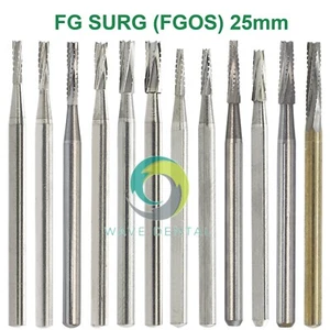 Wave Dental Surgical Burs 25mm Carbide Friction Grip FGOS 557 702 701 High Speed - Picture 1 of 84