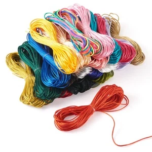 20 Bundles 1.5mm Polyester Thread Set  Chinese Knot Cord for DIY Bracelet Making - Picture 1 of 8