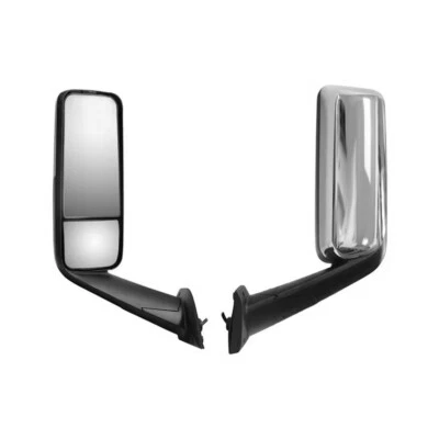 Espelho lateral cromado aquecido lado esquerdo Freightliner Cascadia 2018 - 2024 - Imagem 1 de 4