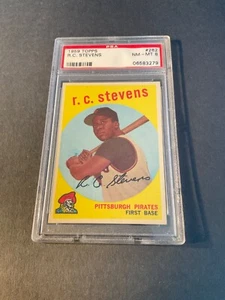 Topps Baseball R.C. 1959 Stevens PSA 8 NM-MT Pittsburgh Pirates Card #282 - Foto 1 di 2