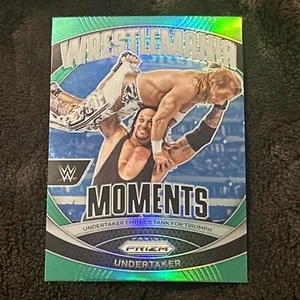 2024 Panini Prizm WWE WrestleMania Moments Undertaker #13 Green Prizm NM - Picture 1 of 6