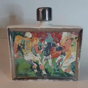 1979 Famous Artist LeRoy Neiman Football Whiskey Ceramic Decanter With Lid - Picture 1 of 9