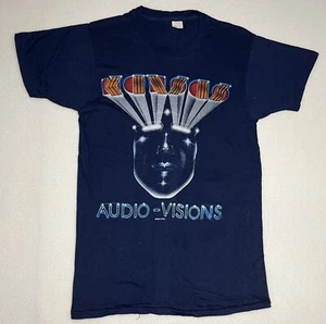 Camiseta Promocional Auténtica Kansas Audio-Visions 1980 De Colección - Mediana - Imagen 1 de 2