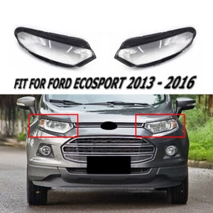Fit Ford Ecosport 2013-2016 1Pair Transparent Headlamp Lampshade Headlight Lens - Bild 1 von 6
