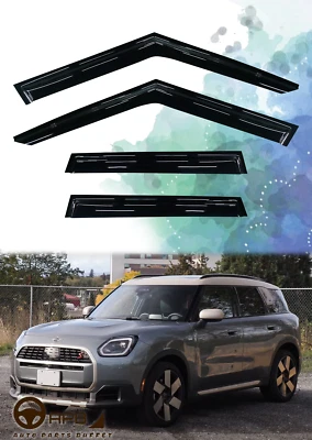 For Mini Countryman U25 24-ON Deflector Window Visors Guard Vent Weather Shield - Image 1 of 4