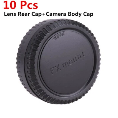 10 X XF Mount Lens Rear Cap Back Cover + Camera Body Cap Cover for Fujifilm X - Image 1 of 3