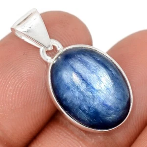 Cianite naturale - Brasile ciondolo in argento sterling 925 gioiello CP67595 - Foto 1 di 1