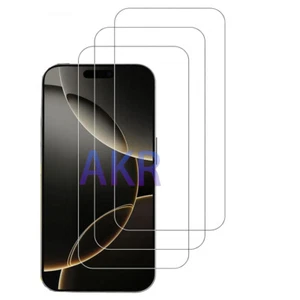 3 Pack For iPhone 15 Pro , Premium Tempered Glass Screen Protector,Case Friendly - Picture 1 of 7