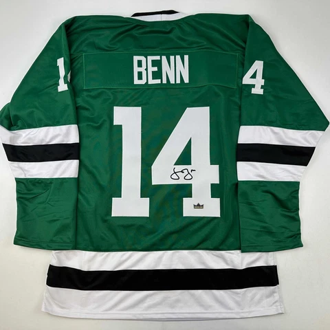 Facsimile Autographed Jamie Benn Dallas Green Reprint Jersey Size Men's XL Cover