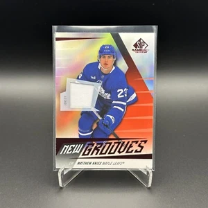 2023-24 UD SP Gamed Used MATTHEW KNIES #NG-8 New Grooves Rookie RC Jersey - Picture 1 of 2