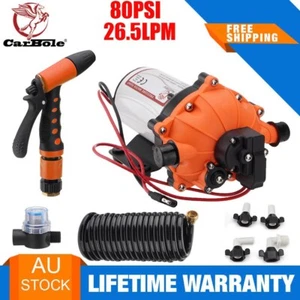 Washdown Deck Wash Pump Kit 12V 7.0 GPM 80 PSI for Caravan RV Boat Marine Yacht - Picture 1 of 20
