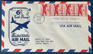 Tira de bobina de correo aéreo Ioor C41 Boeing Flying Fortress de 4 - Imagen 1 de 1