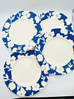 Ensemble de 4 assiettes à lunch accent Kate Spade Lenox Primrose * bleu cobalt floral