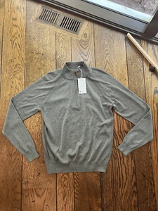 FootJoy Mens Drop Needle Lined Golf Sweater Heather Charcoal 29072 Size Small - Picture 1 of 6