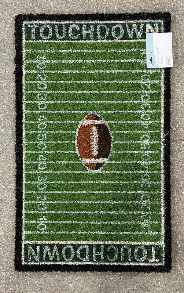 TrafficMaster Touchdown Green Coir 18 in. in. Door Mat