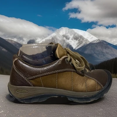 Keen Oxford Presidio Senderismo Trail Zapatos Para Mujer’s 6.5 Cuero Marrón Con Cordones Foto 1 de 4