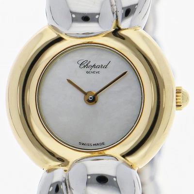 RELOJ combinado Chopard 43/8417 Cachemira blanco YG/SS QZ Foto 1 de 4