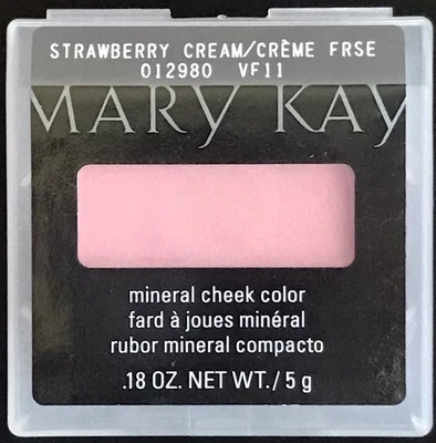 New In Package Mary Kay Mineral Cheek Color Blush Strawberry Cream Full Size - Image 1 of 2