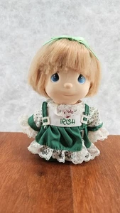 Enesco Precious Moments Hi Babies 5" St Patrick’s Day Girl Doll I ❤️ The Irish V - Picture 1 of 9