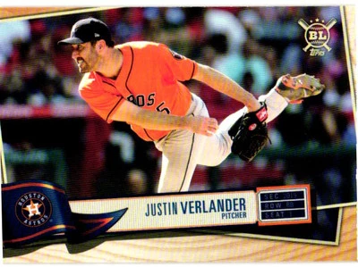 2019 Topps Big League #159 Justin Verlander - Image 1 of 2