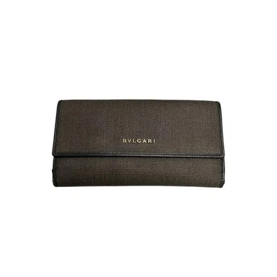 Usado BVLGARI◆Carteira Longa/Couro/GRY/Masculino/32589 - Imagem 1 de 4