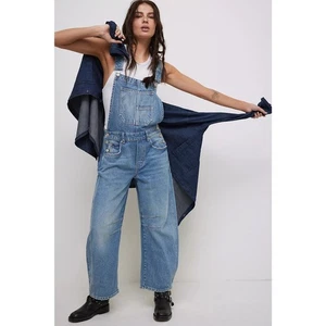 Salopette Free People We The Free Good Luck Barrel in fascio ultraleggero taglia small - Foto 1 di 15