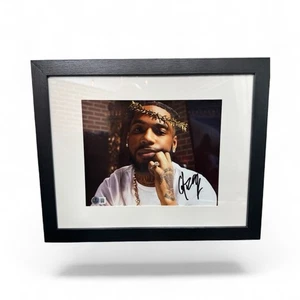 KEY GLOCK SIGNED 8x10 FRAMED 11x14 BECKETT COA AUTHENTIC AUTO RAPPER - Picture 1 of 3