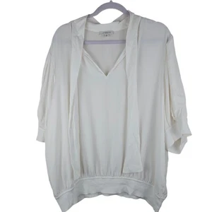Lafayette 148 weiße Seidenbluse Größe 2X - Bild 1 von 7