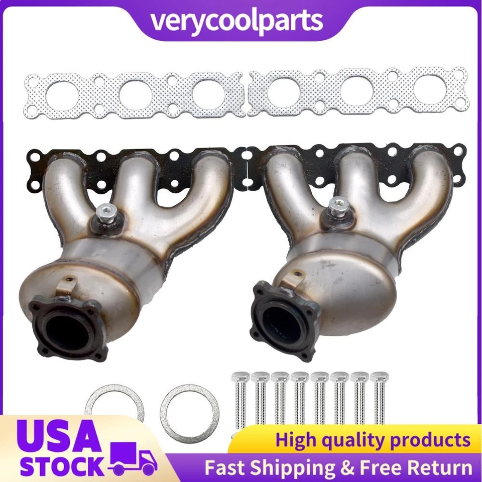 Juego de 2 convertidores catalíticos colectores para Volvo XC90 2007 2008 2009 2010 3,2 L Foto 1 de 4