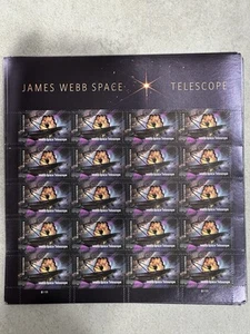 100 Stamps James Webb Space Telescope USPS Forever Stamps # 5720a 5 Sheets of 20 - Picture 1 of 3