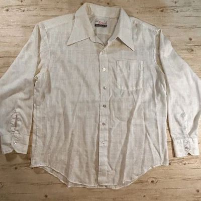 Camisa discoteca vintage años 70, ahora criada por Campus para hombre XL, cuello daga, hecha en EE. UU. Foto 1 de 4