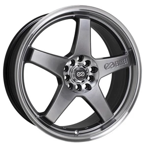 1 Enkei EV5 Wheel Rim 17x7 5x100, 5x114.3 45mm Hyper Black - Picture 1 of 1