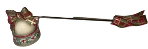 Vintage Bell W/ Scottish Checks Candle SNUFFER Fun - Picture 1 of 8
