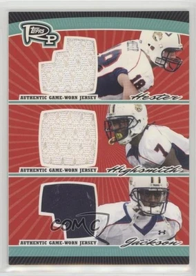 2008 Topps Rookie Progression Triple Jersey Relics Jacob Hester Ali Highsmith RC - Image 1 of 2