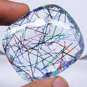 234.00 Carats Certified Rutilated Quartz Cushion Cut Natural Loose Gemstone - Picture 1 of 8