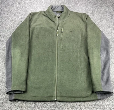 Mountain Hardwear Dual Fleece Jacket Mens XXL Green Gray Full Zip - Image 1 of 4