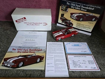 Danbury Mint 1955 Ford Thunderbird "DRY LAKES RACER"  w/ Paperwork 1:24 L@@K! - Image 1 of 4