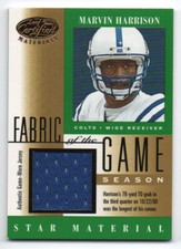 Marvin Harrison 2001 Leaf Certified Materials Fabric of the Game Jersey /102