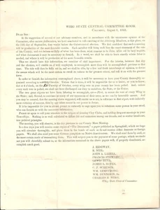 OH 1844 WHIG Comm. Letter on Forming Henry CLAY CLUBS ~ Rep. Hon. Daniel Kilgore - Picture 1 of 4