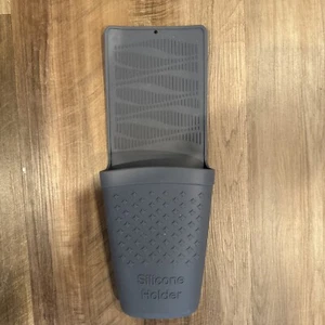 Hot Iron Silicone Holder Gray Heat Resistant - Picture 1 of 5