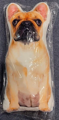 "Almohada dorada Bulldog Francés ropa de cama perros perros regalo almohadas 18""" Foto 1 de 3