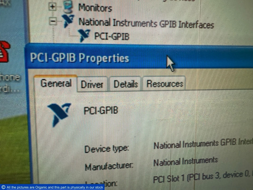 National Instruments PCI-GPIB IEEE 488.2 IF Board 188513E-01L PCB 188515D-01 - Image 1 of 4