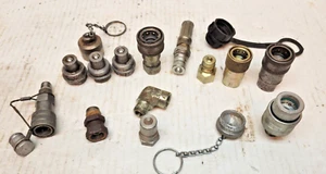 Lot assorted Parker and other Hydraulic quick connect Male/Female Fittings - Picture 1 of 13