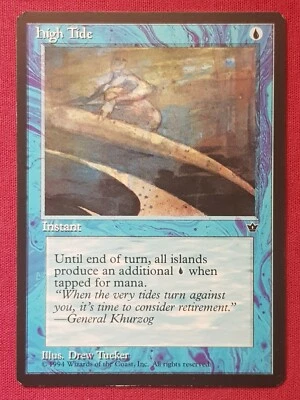 Magic The Gathering FALLEN EMPIRES HIGH TIDE TUCKER blue card MTG - Image 1 of 2