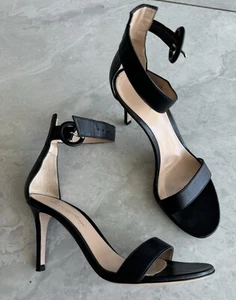 Gianvito Rossi Black Ankle Strap Sandals 36 - Picture 1 of 8