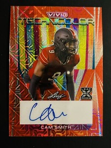 2023 Leaf Vivid - Cam Smith - Red Mojo Technicolor Auto #d 6/8