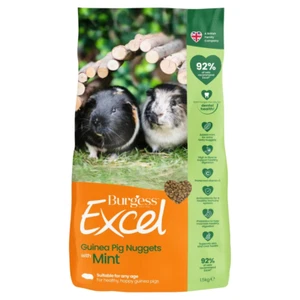 Comida para conejillos de indias Burgess Excel pepitas para adultos con alta fibra de 1,5 kg como nueva - Imagen 1 de 1