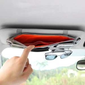 Car Sun Visor Organizer Storage Pocket Pouch Bag Glasses Holder Car Accessoriecn - Picture 1 of 6